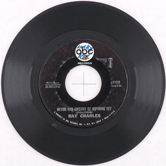 Ray Charles – Yesterday / Never Had Enough Of Nothing Yet 45 rpm Vinyl Record 7" - Picture 2 of 6